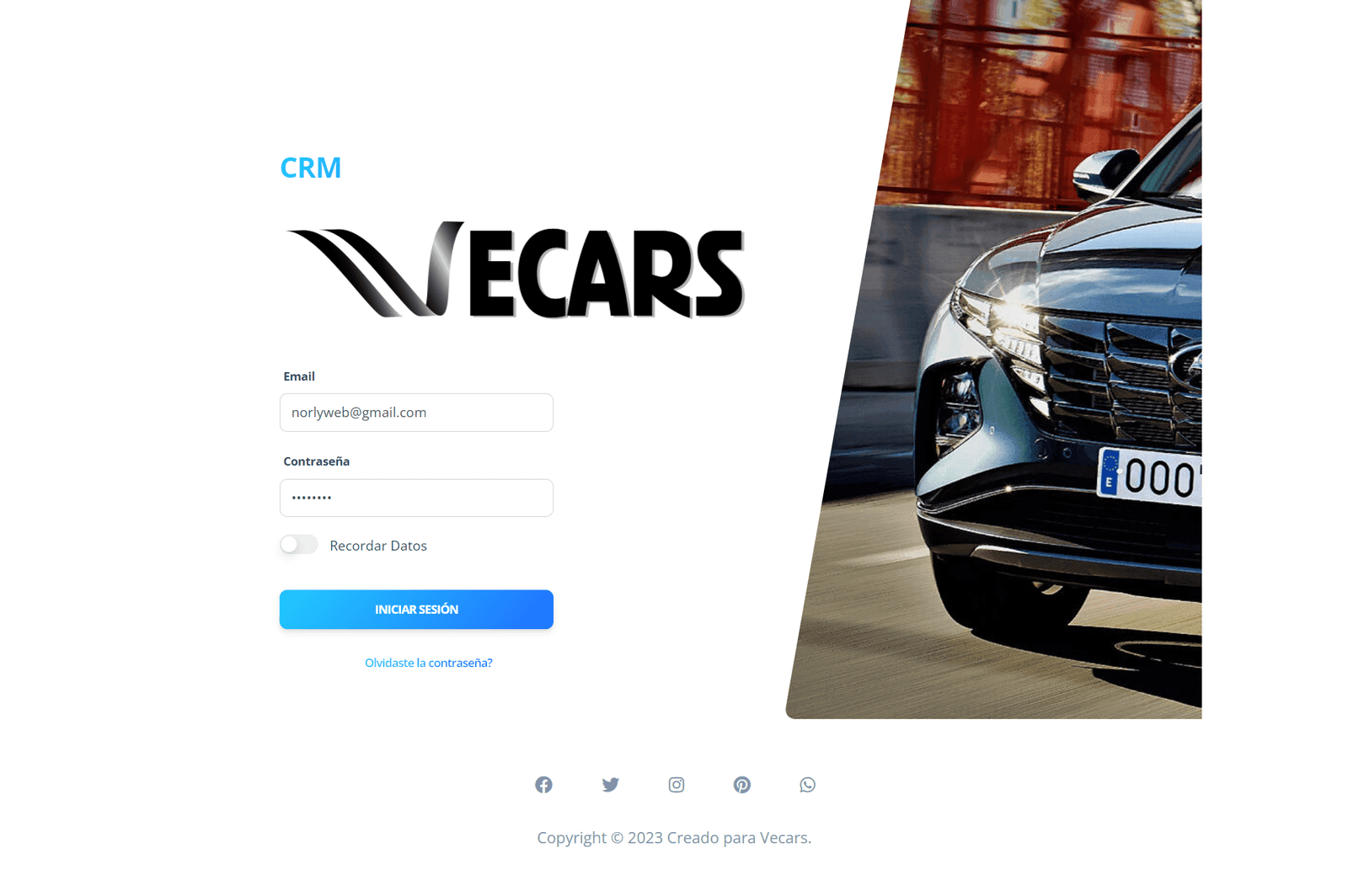 CRM Vecarsweb
