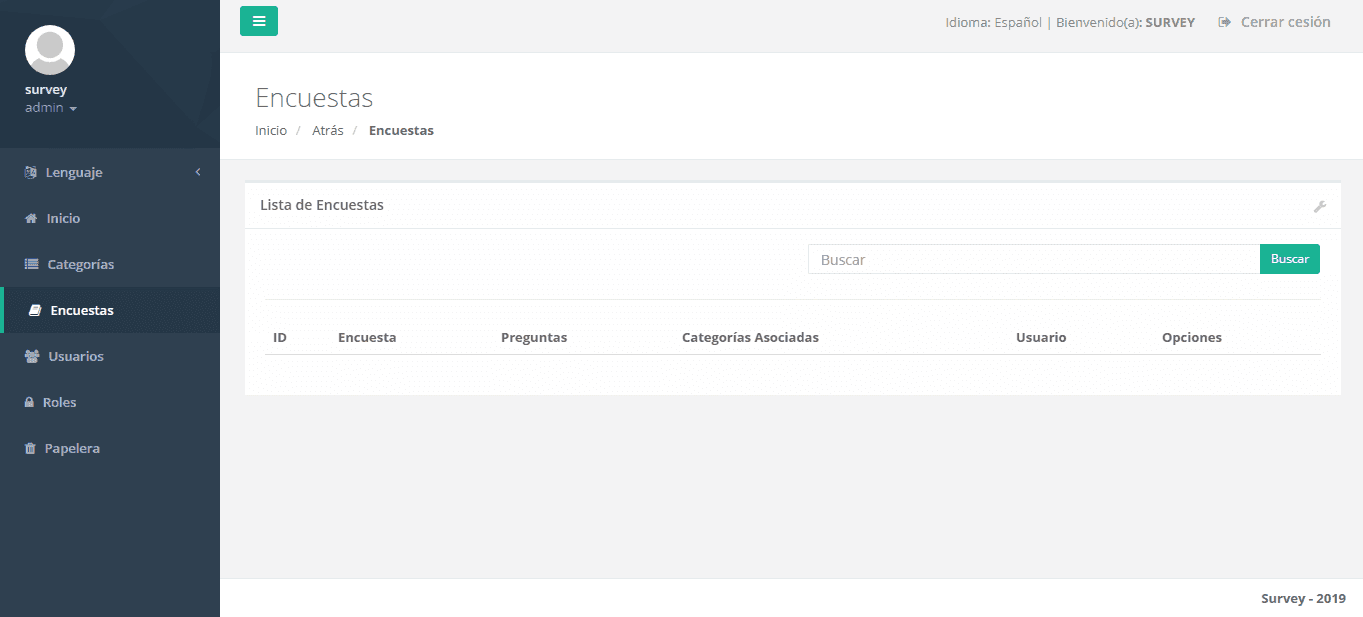 Survey Admin